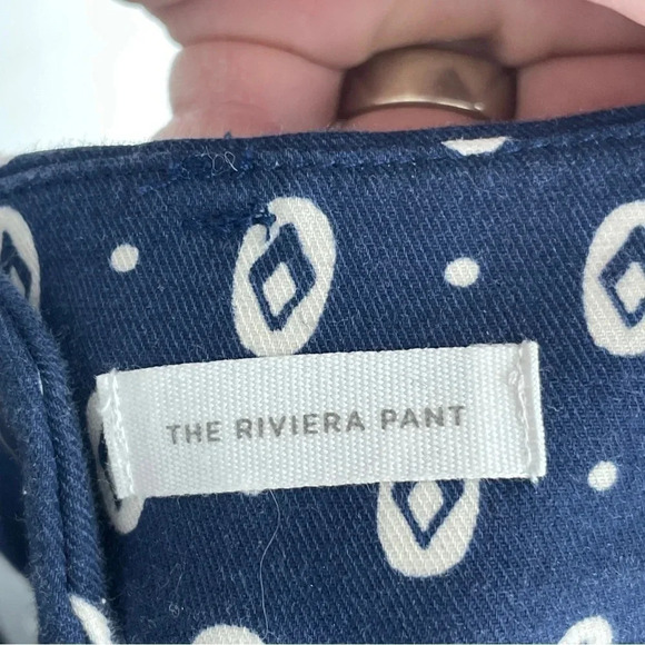 Loft Womens Size 6 Julie the Riviera Pant blue 1232 - Picture 8 of 12